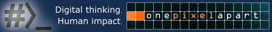 One Pixel Apart banner