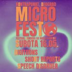 plakat koji najavljuje mikrofest u Kontrapunktu