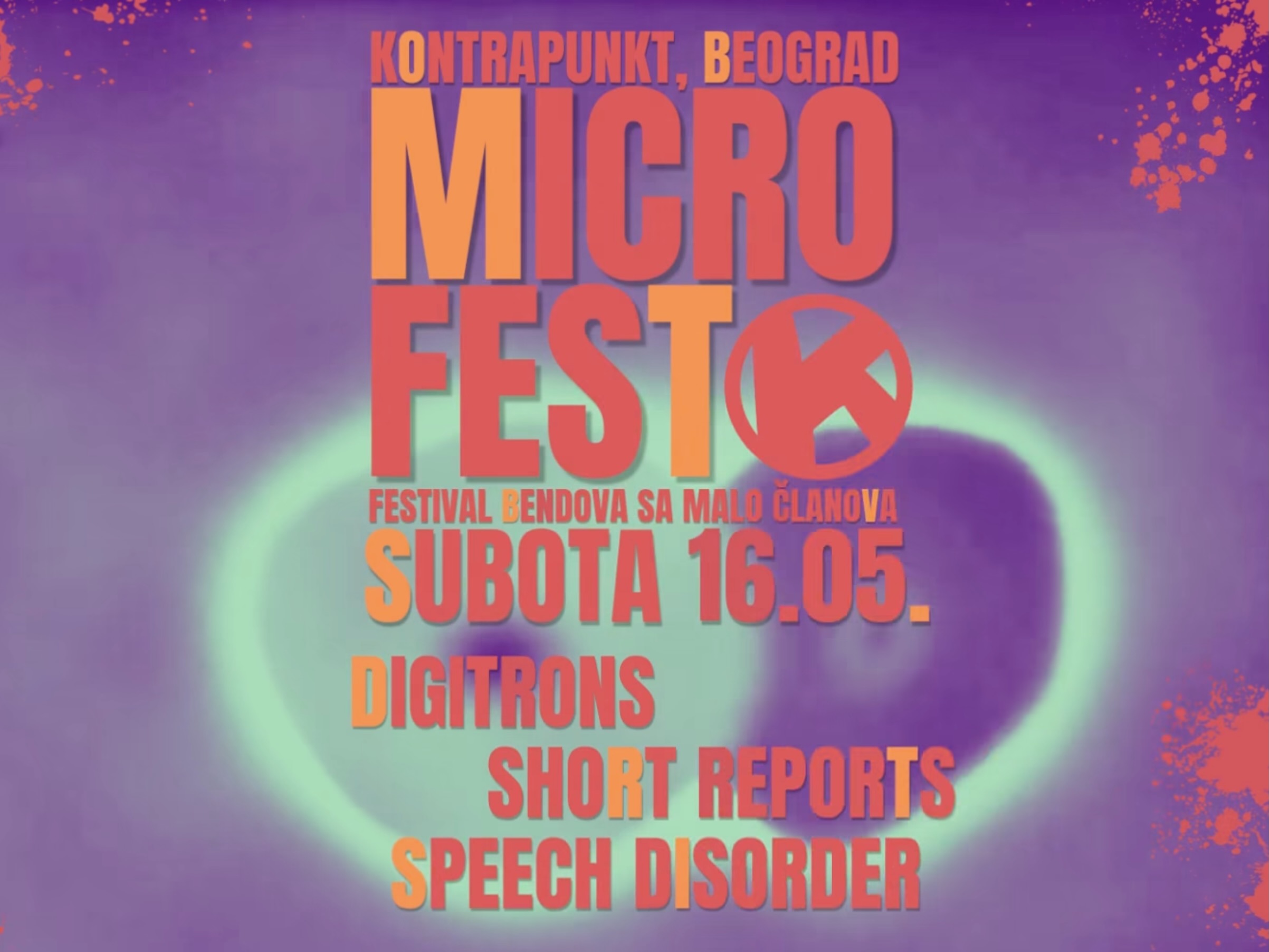 plakat koji najavljuje mikrofest u Kontrapunktu