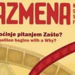 Plakat za studentski filmski festival Razmena u Novom Sadu