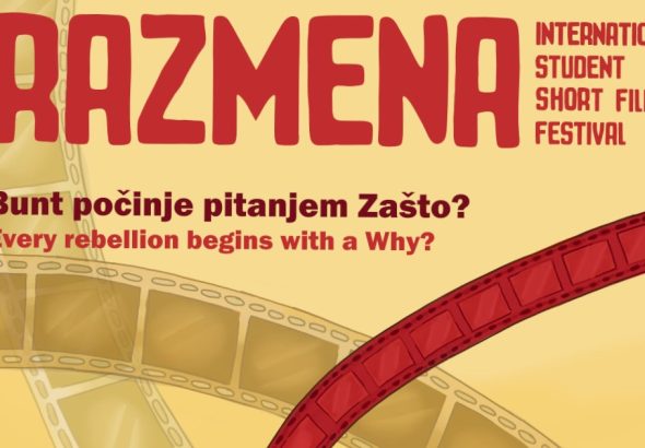 Plakat za studentski filmski festival Razmena u Novom Sadu