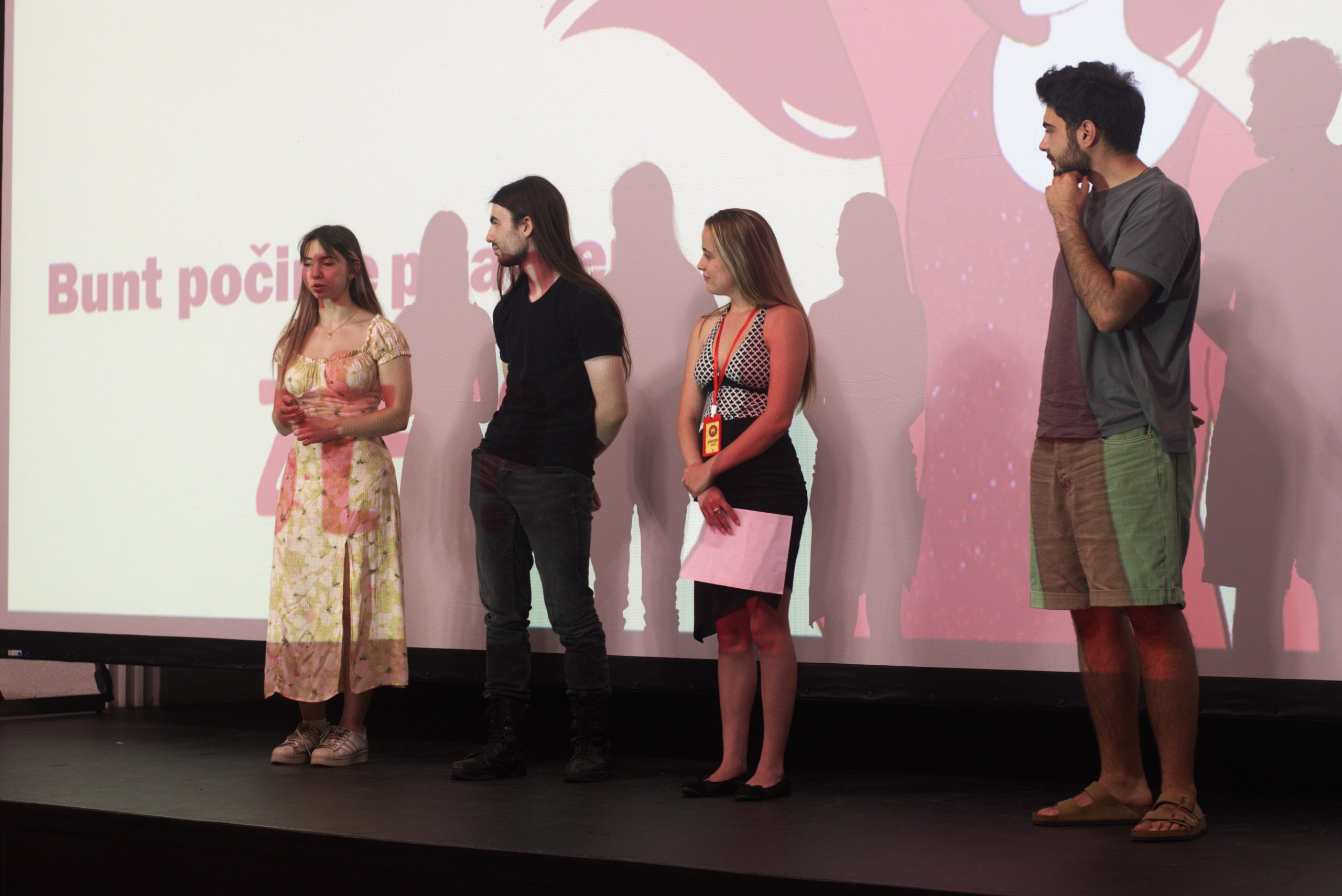 Isidora, Andrej, Sara i Adem na dodeli nagrada festivala "Razmena"