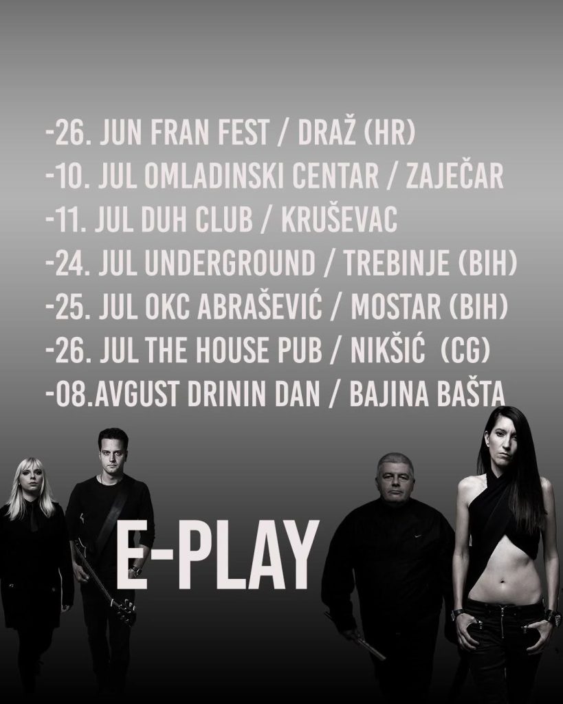 Plakat E-Play najava turneje
