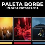 plakat za izložbu fotografija "Paleta borbe"