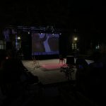 Scena u dvorištu Akademije umetnosti festivala Novi Tvrđava Teatar